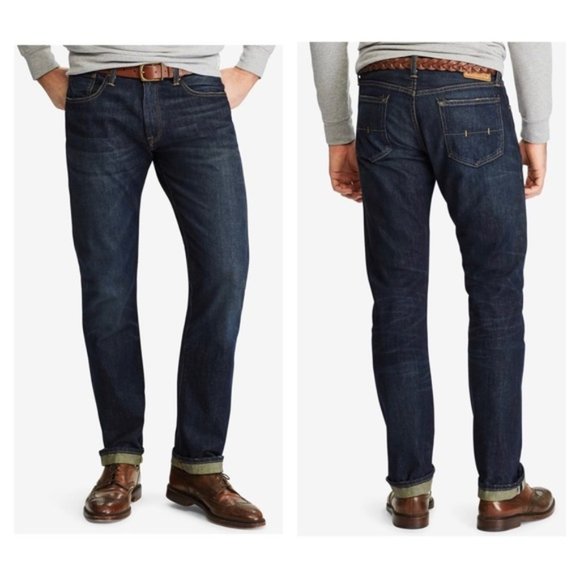 polo ralph lauren men's hampton relaxed straight jeans